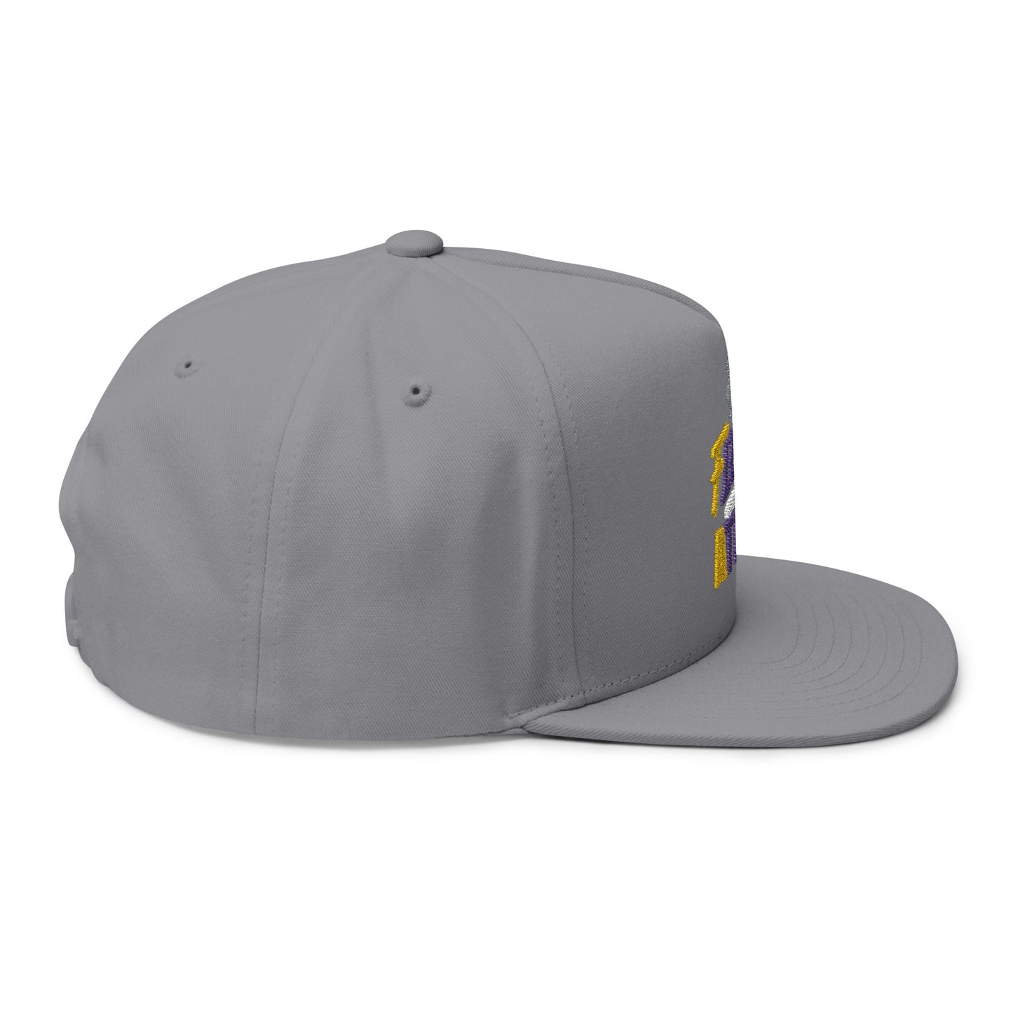 Colorful Fle-Ko Embroidered Flat Bill Hat