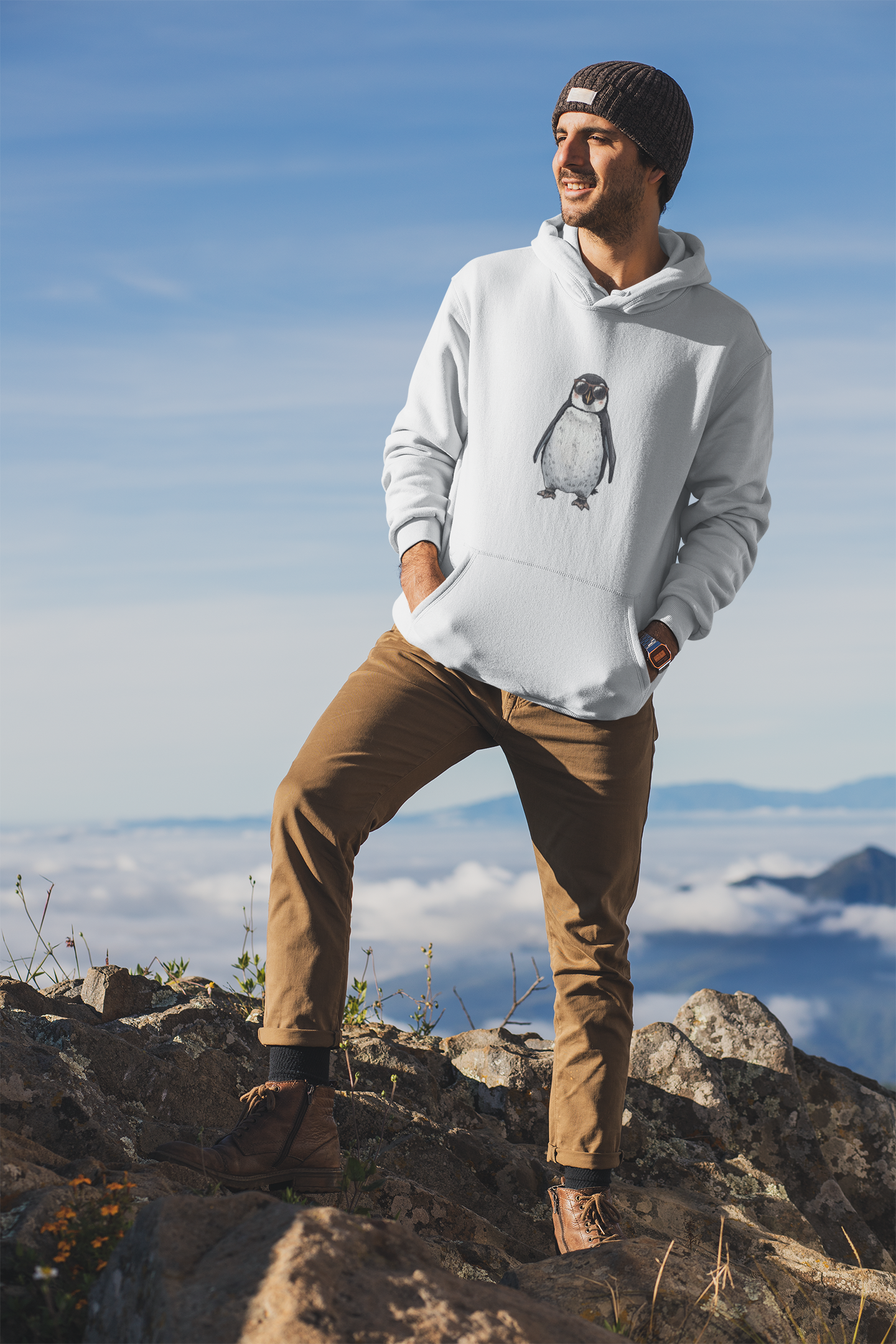 Fle-Ko Chillin White Hoodie