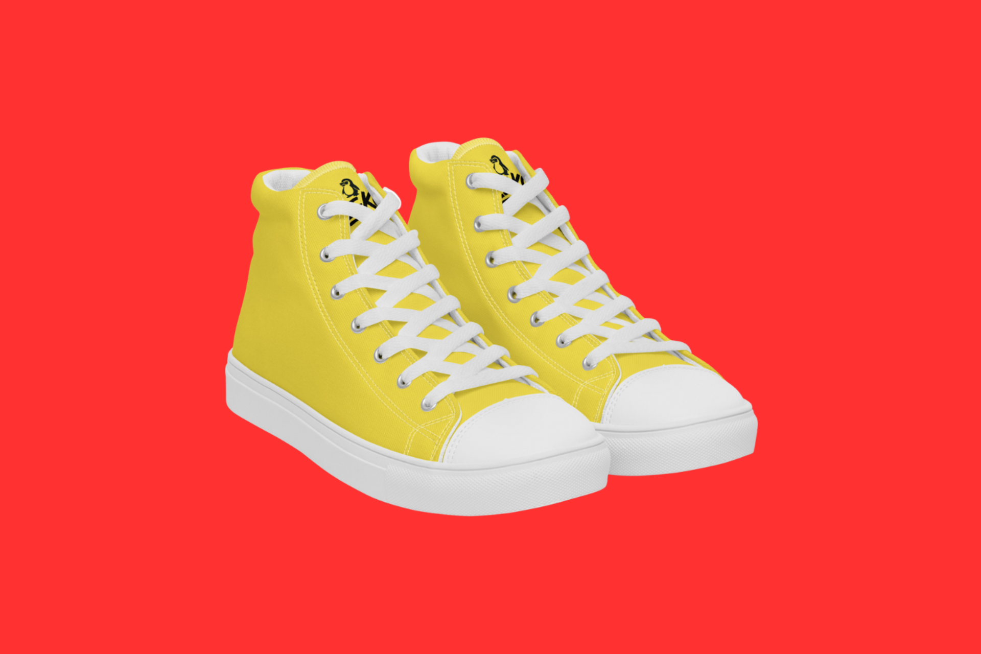 Fle-Ko Men's Yellow Hi-Tops