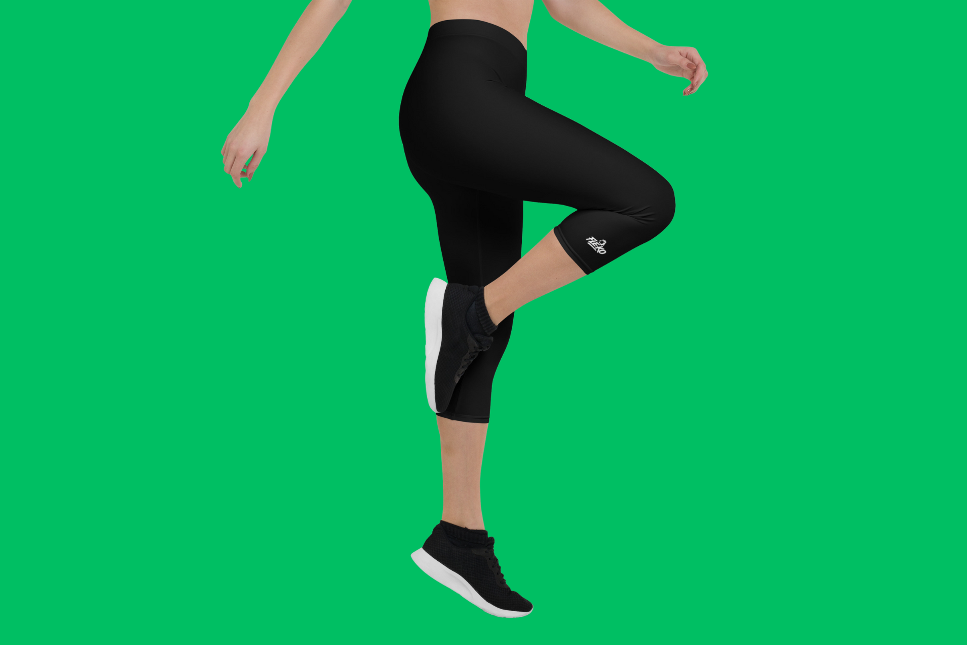 Fle-Ko Black Capri Leggings