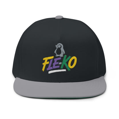 Colorful Fle-Ko Flat Bill Embroidered Hat
