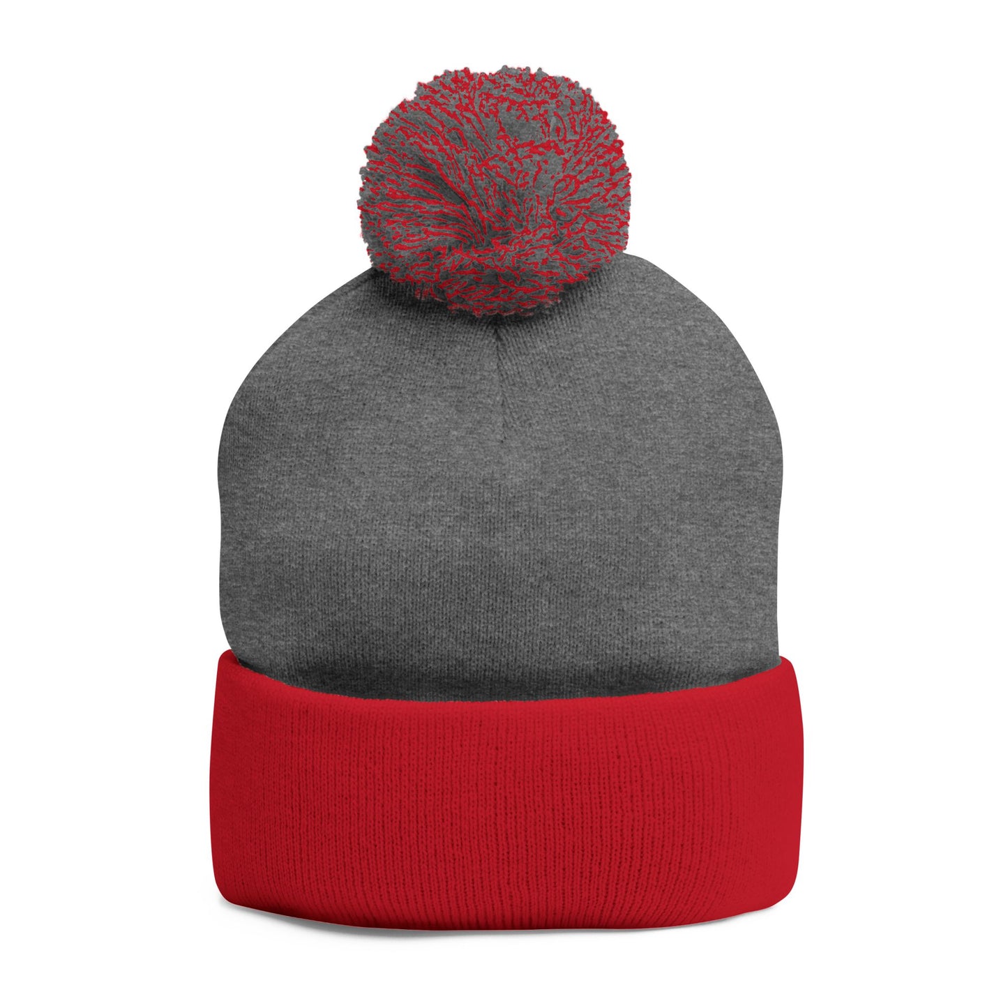 Fle-Ko Embroidered Pom-Pom Knitted Toque