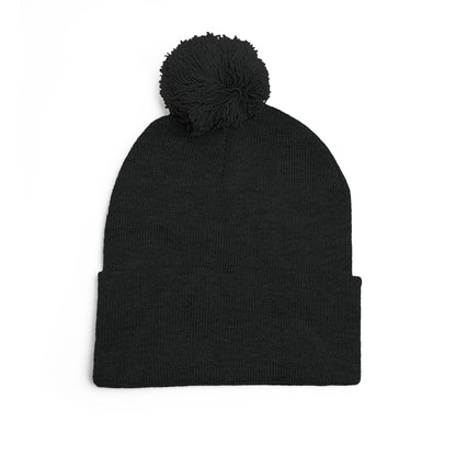 Fle-Ko Embroidered Pom-Pom Knitted Toque