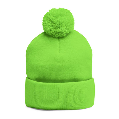 Fle-Ko Embroidered Pom-Pom Knitted Toque