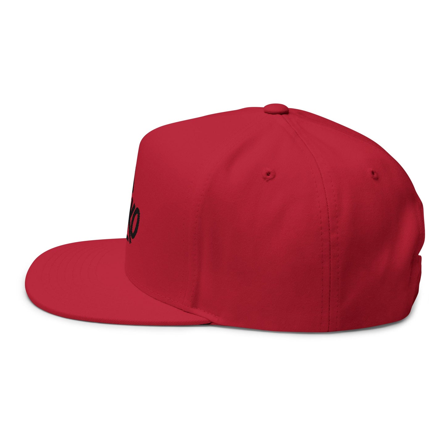 Flat Bill Cap with Fle-Ko Embroidery