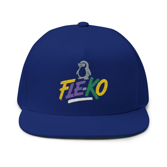 Colorful Fle-Ko Flat Bill Embroidered Hat
