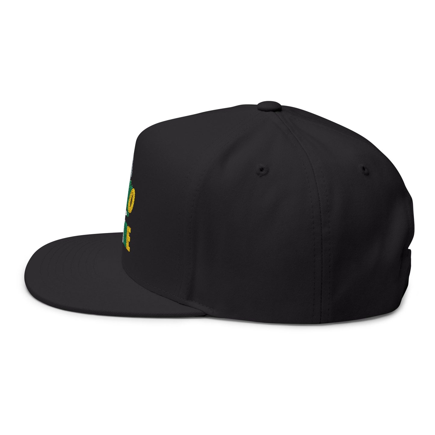 Colorful Fle-Ko Embroidered Flat Bill Hat