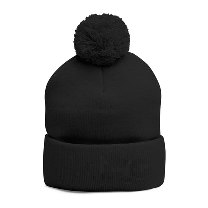 Fle-Ko Embroidered Pom-Pom Knitted Toque