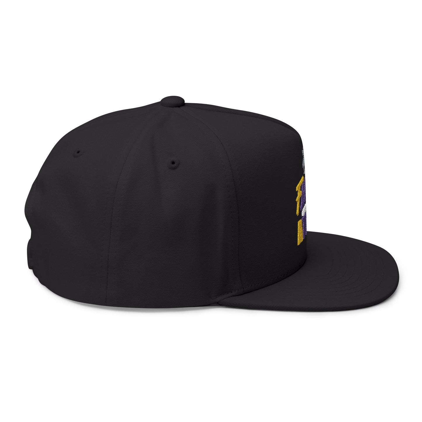Colorful Fle-Ko Embroidered Flat Bill Hat