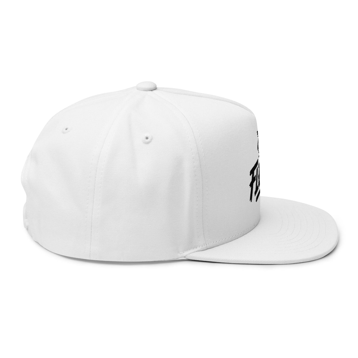 Flat Bill Cap with Fle-Ko Embroidery