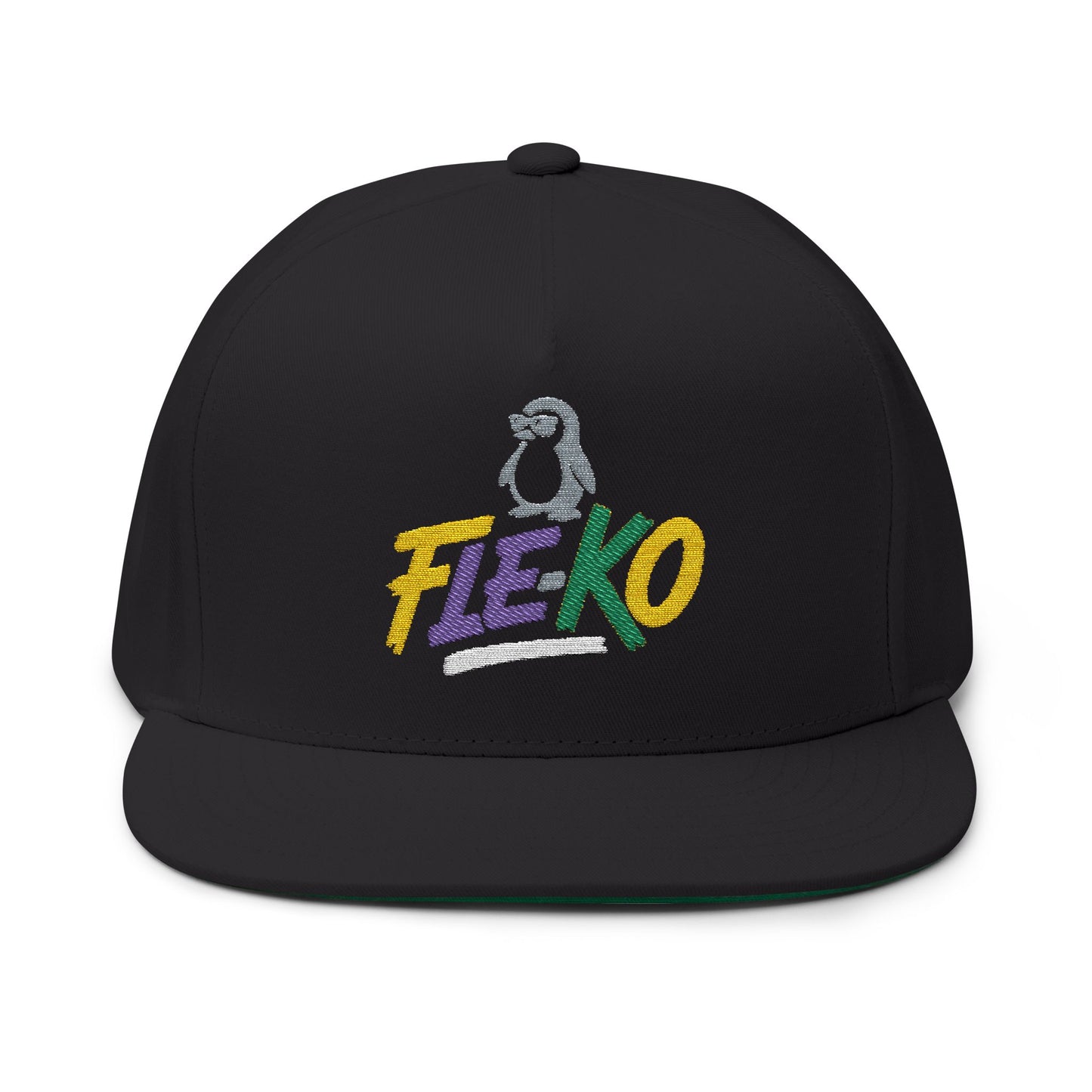 Colorful Fle-Ko Flat Bill Embroidered Hat