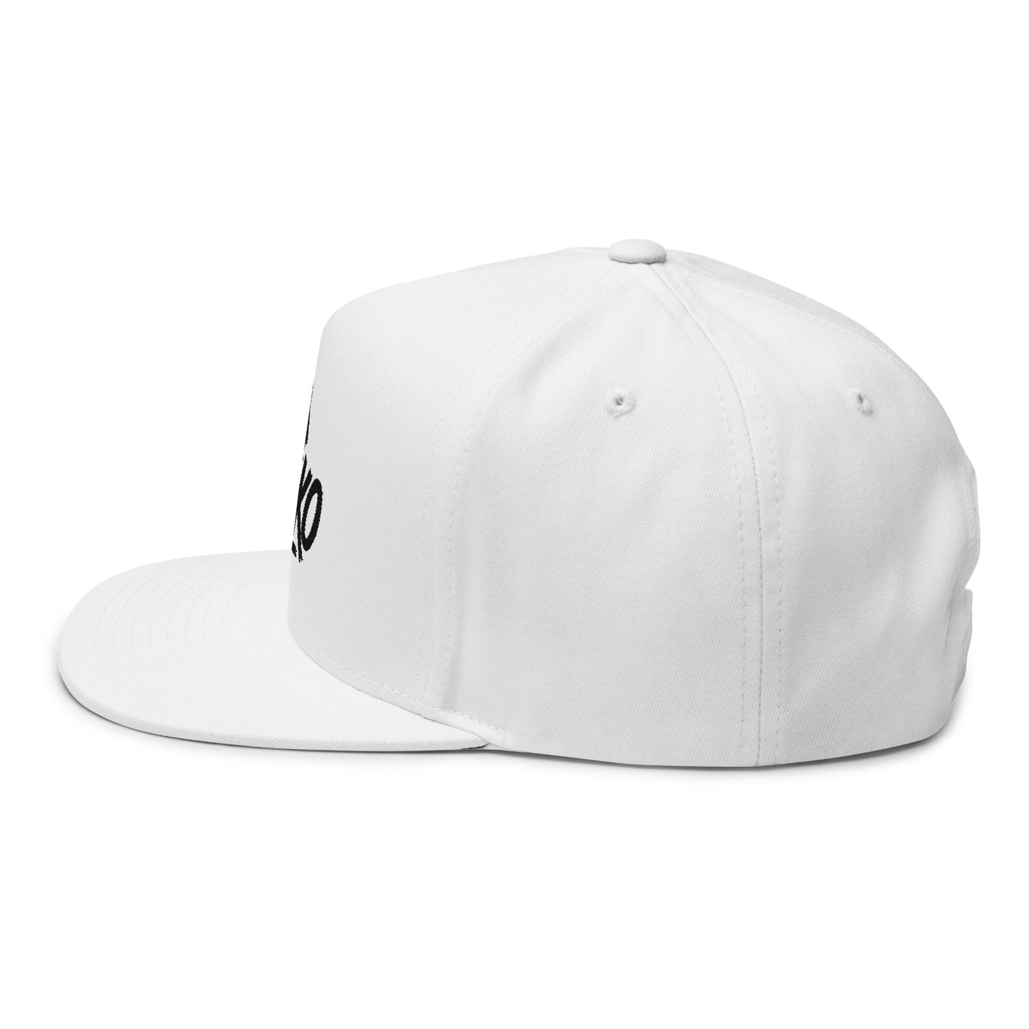 Flat Bill Cap with Fle-Ko Embroidery