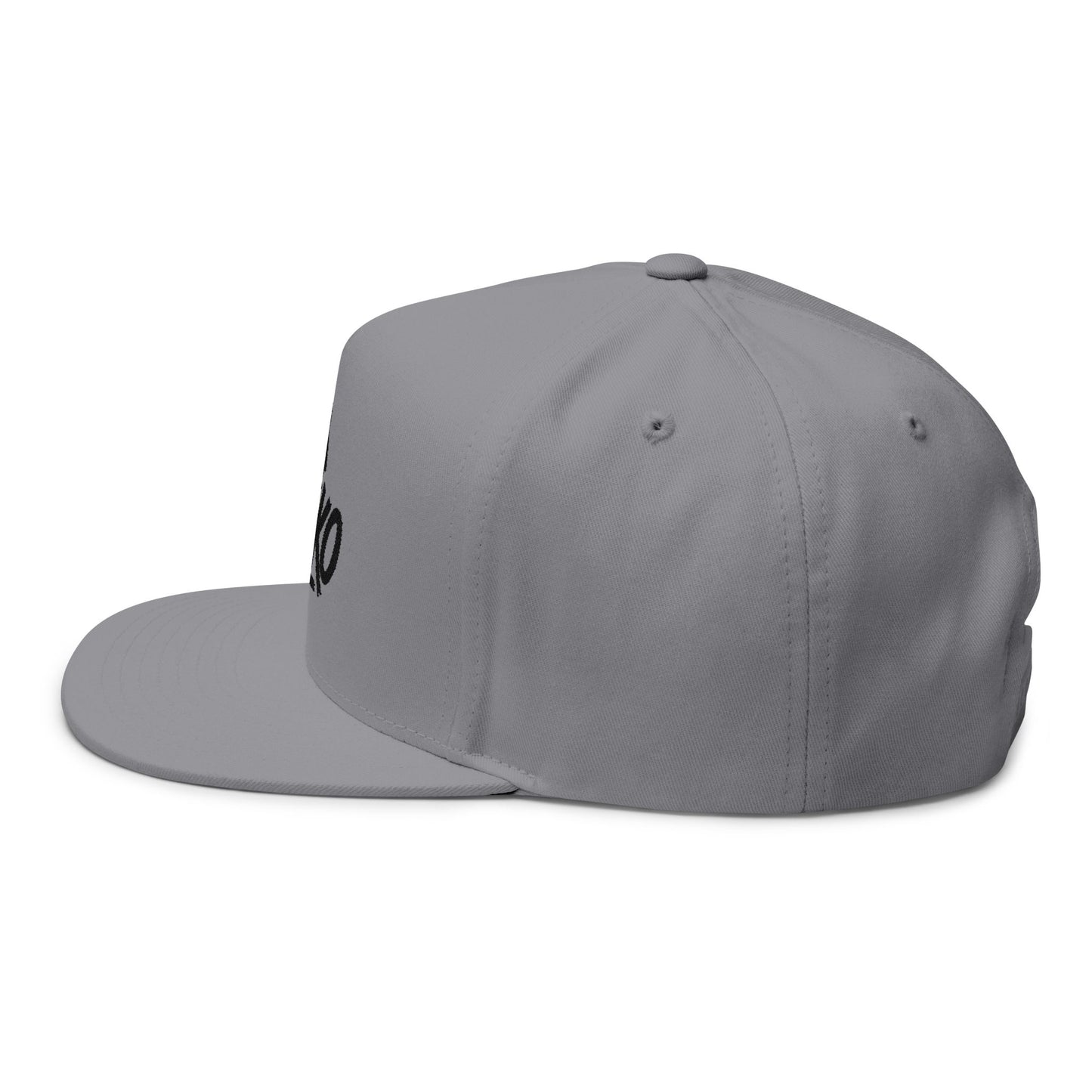Flat Bill Cap with Fle-Ko Embroidery