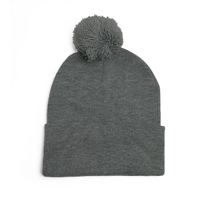 Fle-Ko Embroidered Pom-Pom Knitted Toque