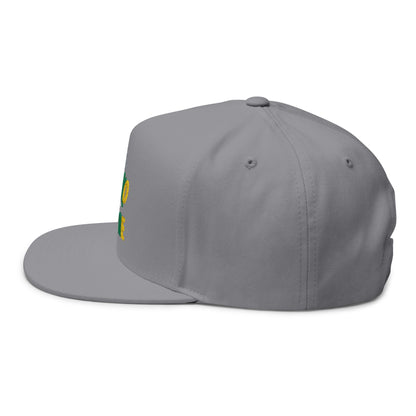 Colorful Fle-Ko Embroidered Flat Bill Hat