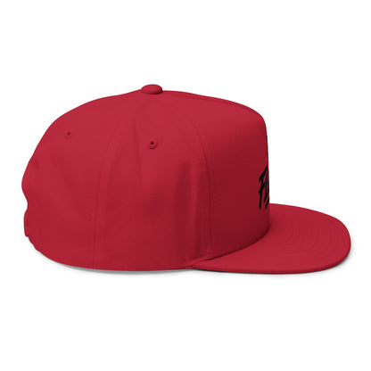 Flat Bill Cap with Fle-Ko Embroidery