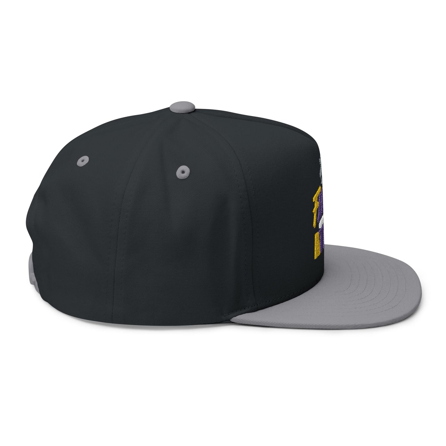 Colorful Fle-Ko Embroidered Flat Bill Hat
