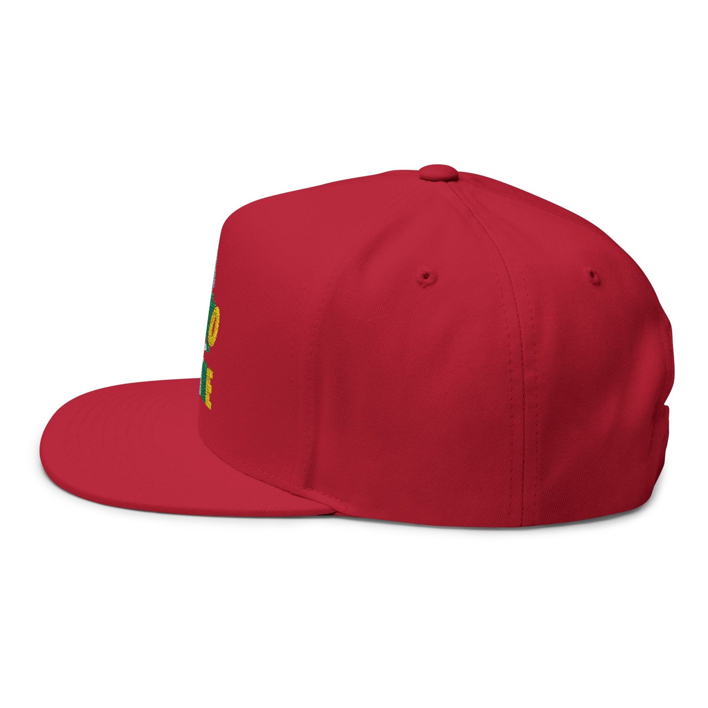 Colorful Fle-Ko Embroidered Flat Bill Hat