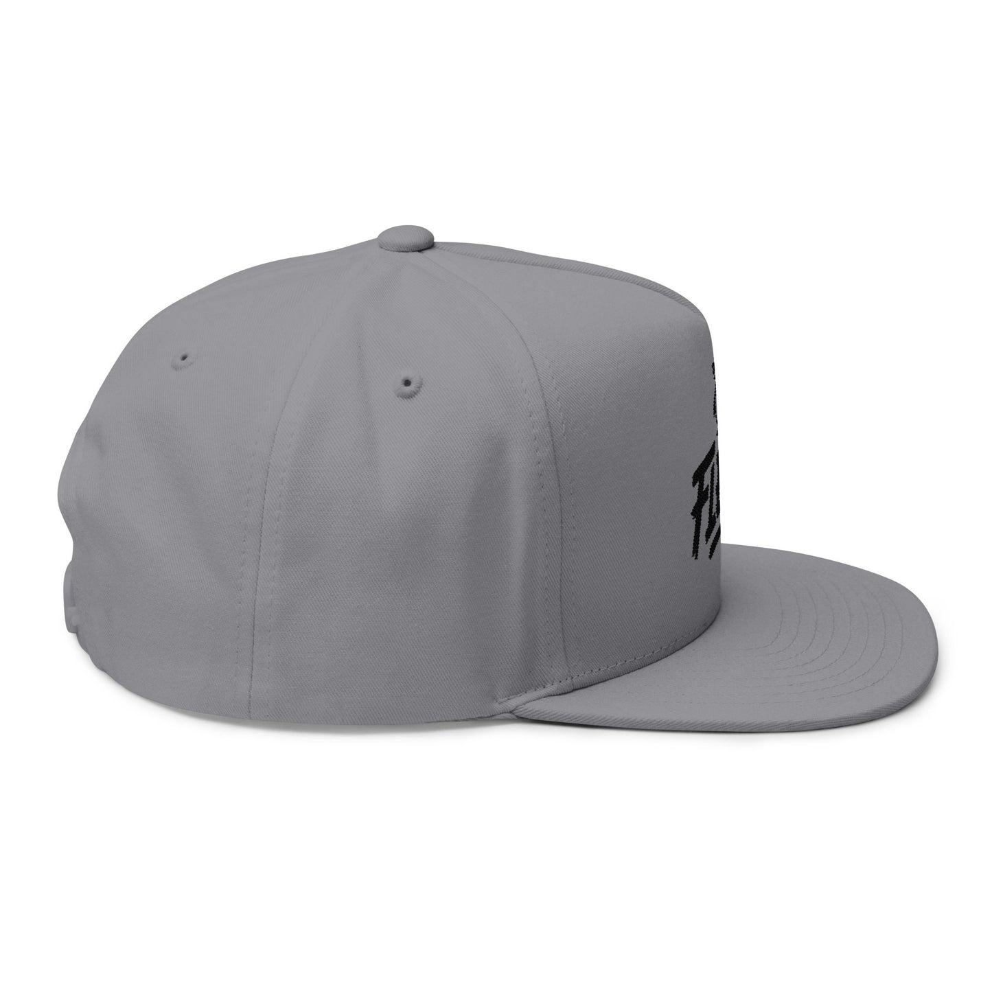 Flat Bill Cap with Fle-Ko Embroidery