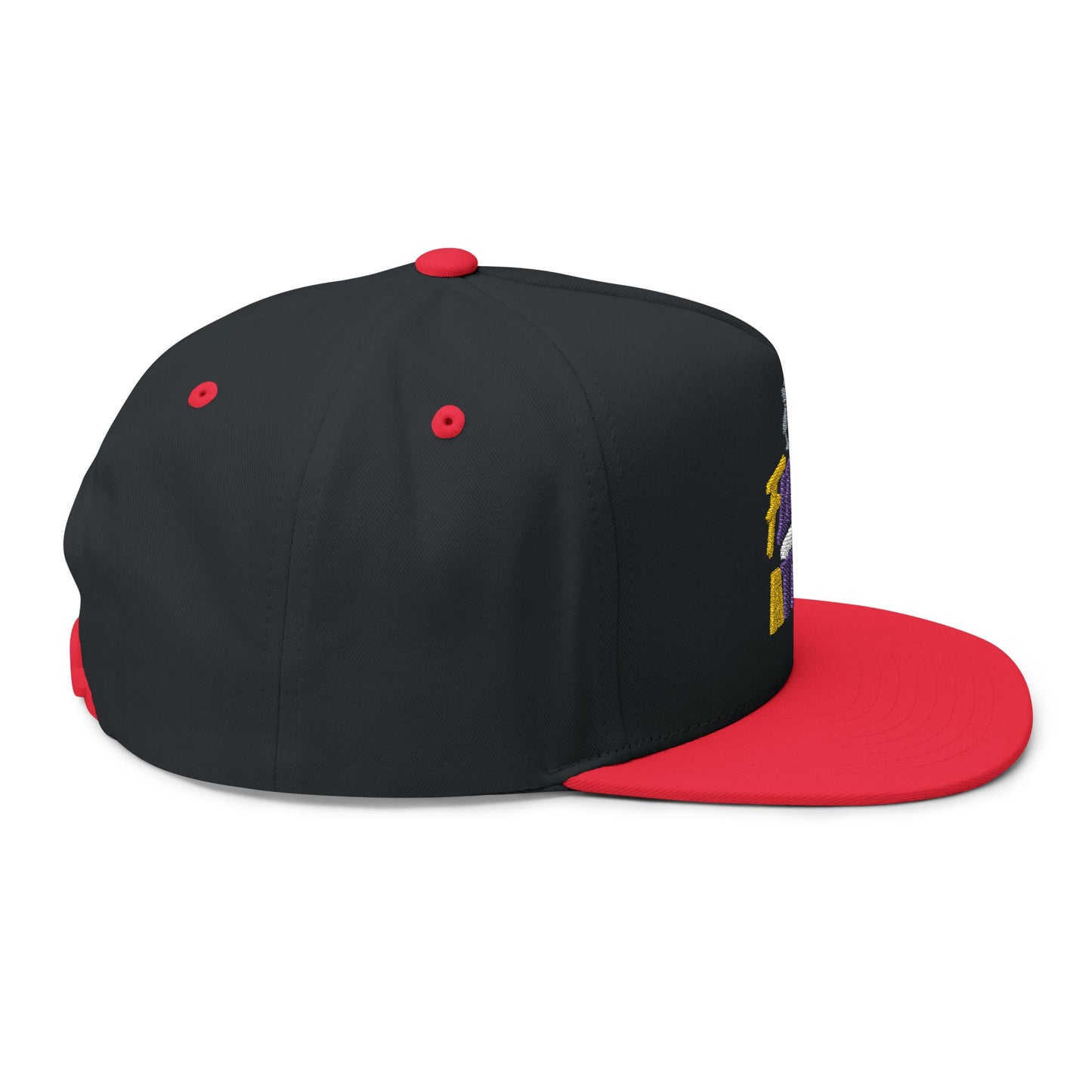Colorful Fle-Ko Embroidered Flat Bill Hat