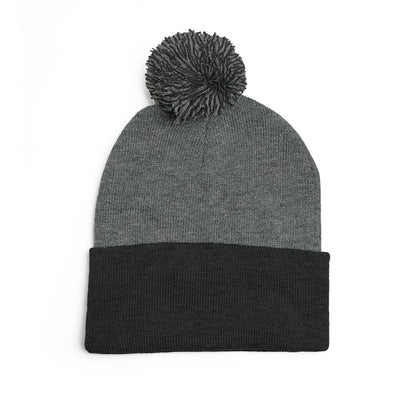 Fle-Ko Embroidered Pom-Pom Knitted Toque