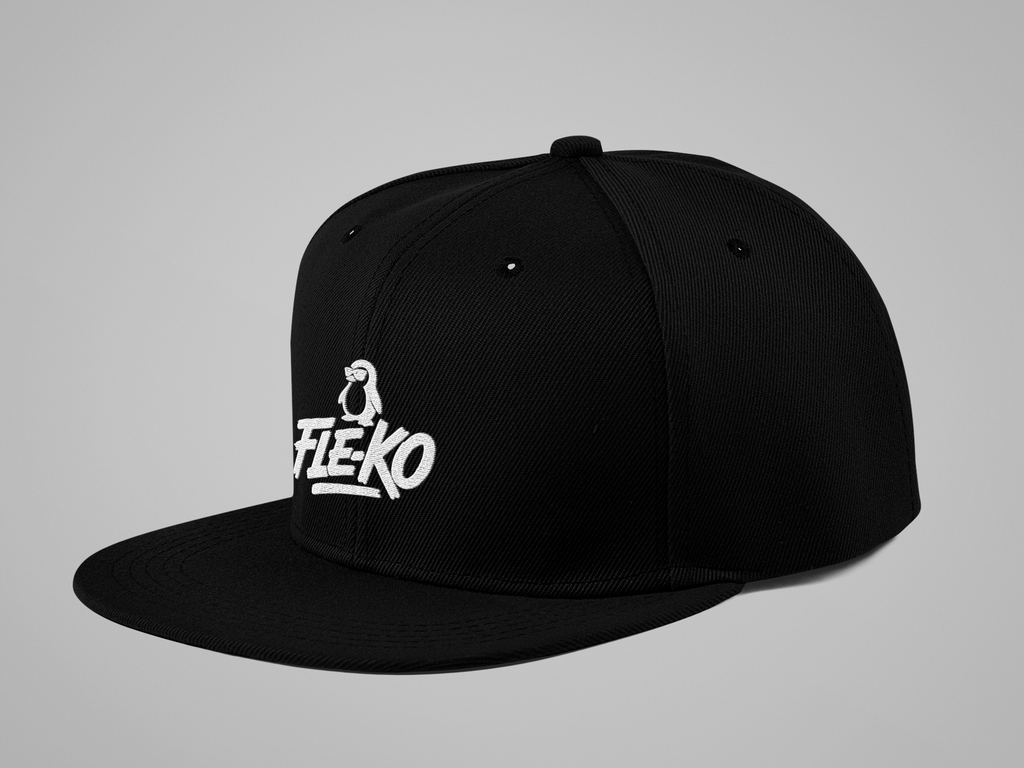 Fle-Ko Black Flat Bill Cap