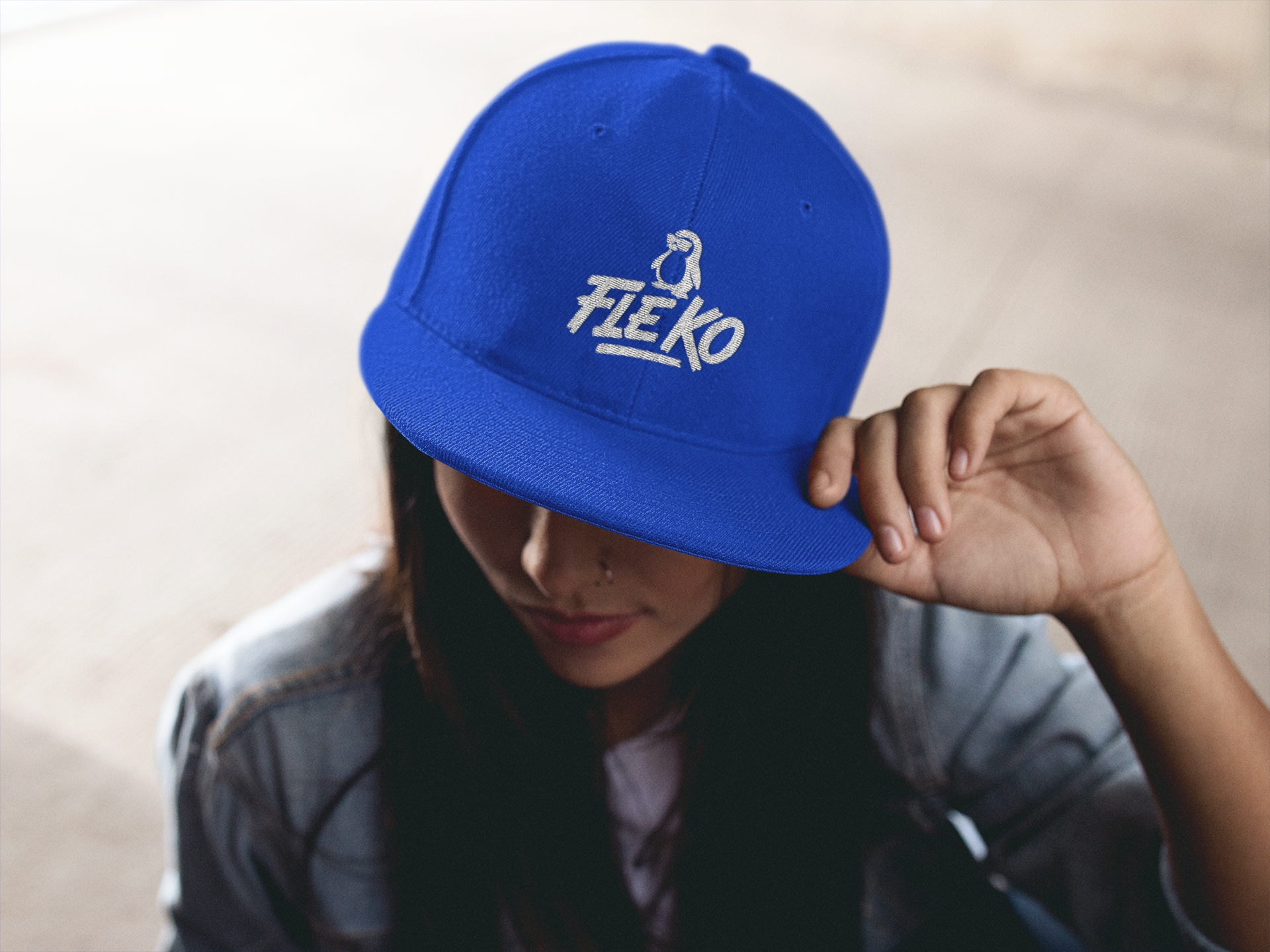 Fle-Ko Blue Flat Bill Cap