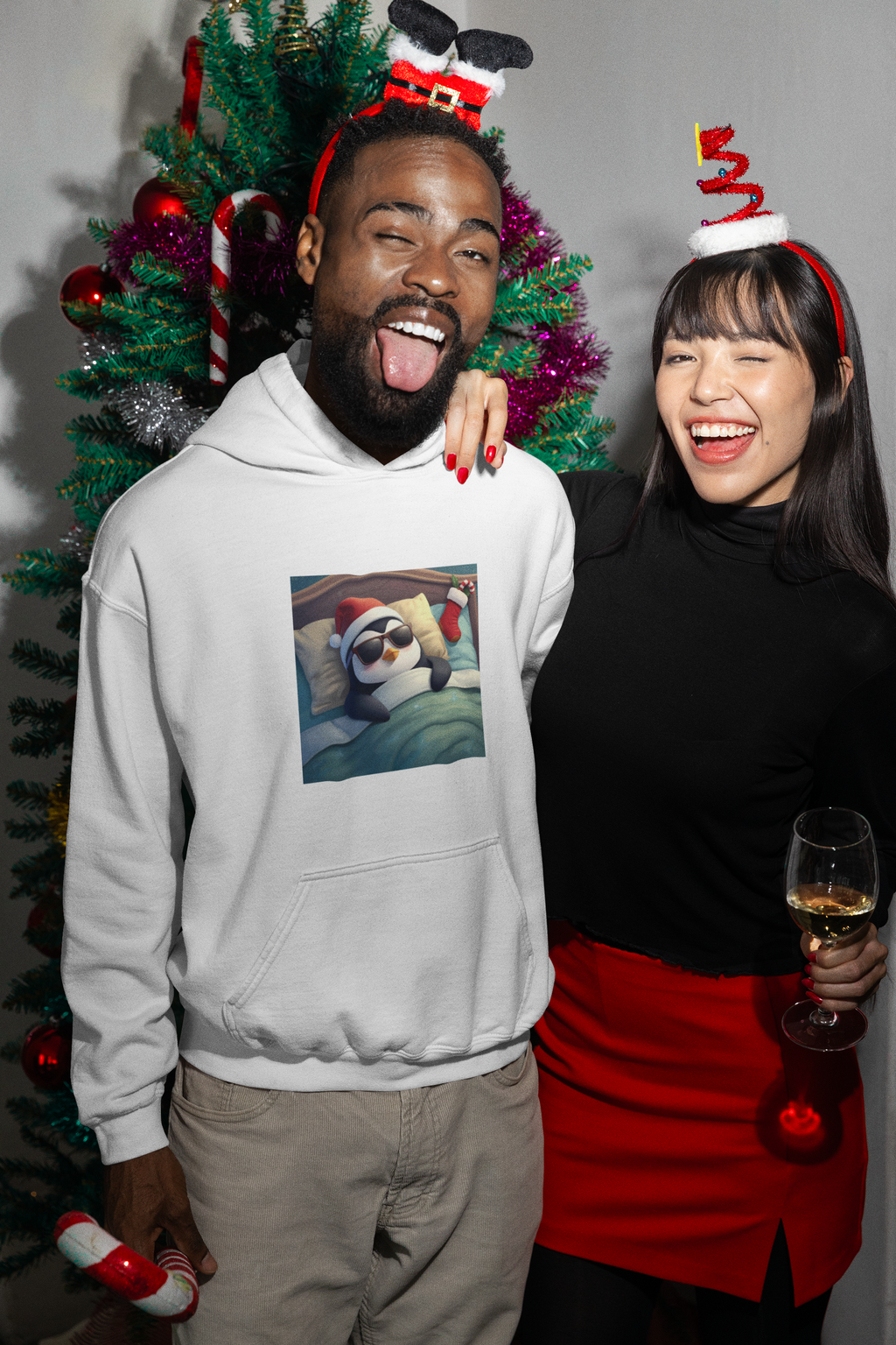 Fle-Ko Waiting for Santa Hoodie