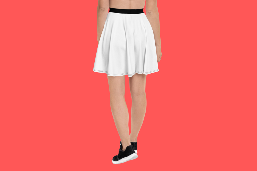 Fle-Ko White Skater Skirt – Fle-Ko Attire Fle-Ko White Skater Skirt – Fle-Ko Attire