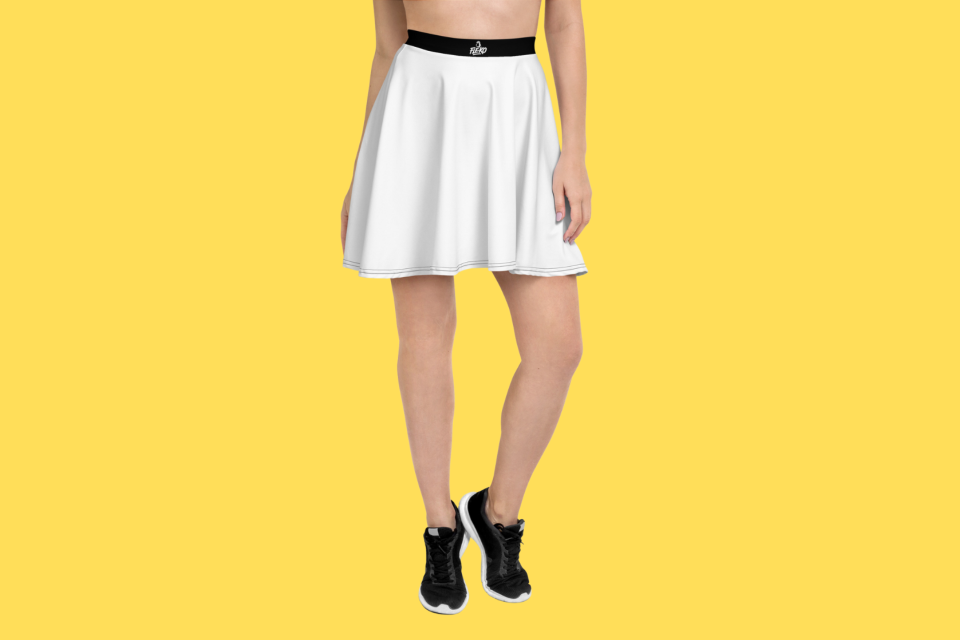 Fle-Ko White Skater Skirt