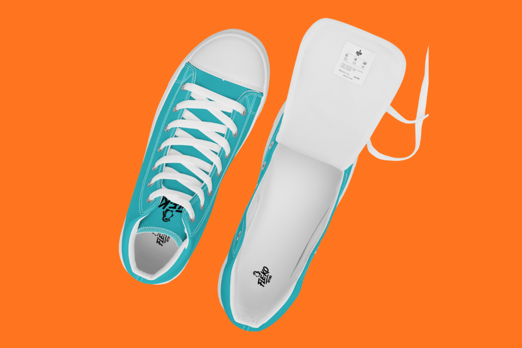 Fle-Ko Men's Light Blue Hi-Tops