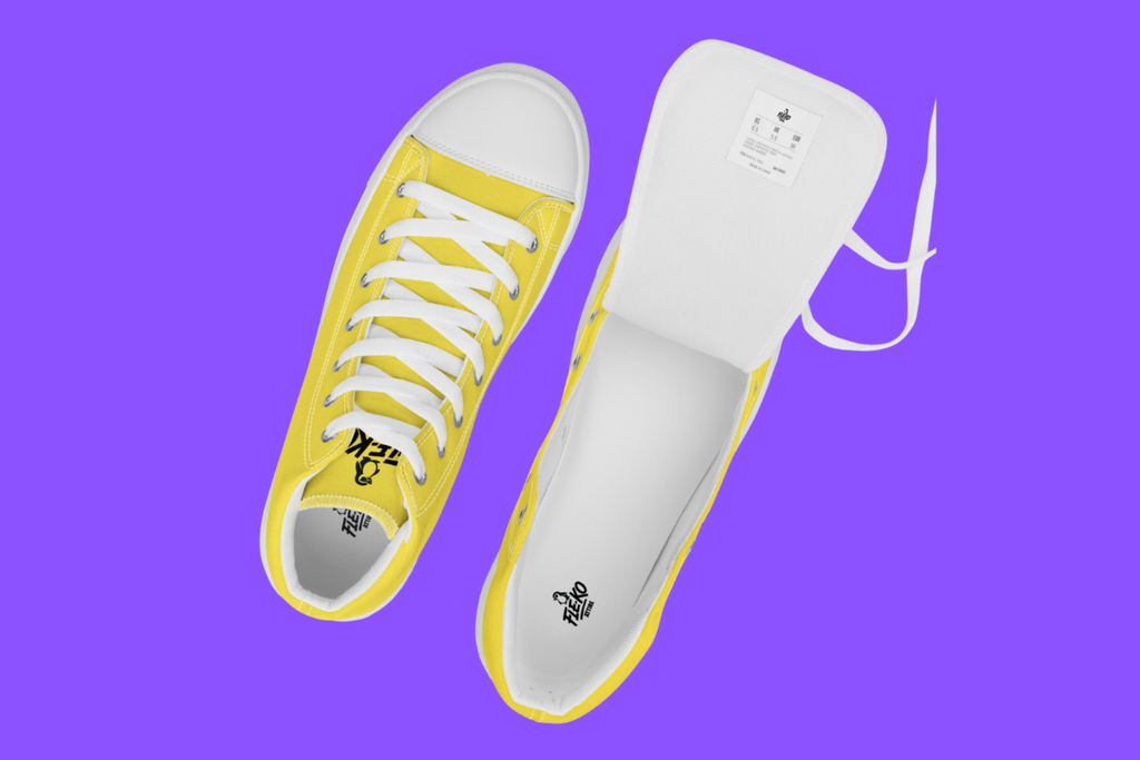 Fle-Ko Men's Yellow Hi-Tops