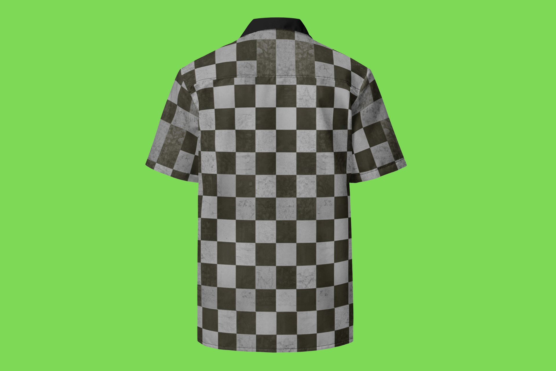 Fle-Ko Checkered Grey Button-Up
