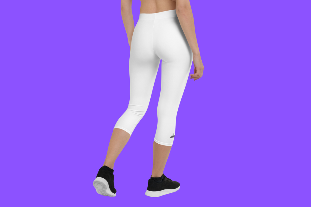 Fle-Ko White Capri Leggings