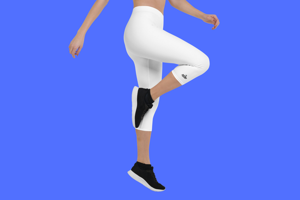 Fle-Ko White Capri Leggings