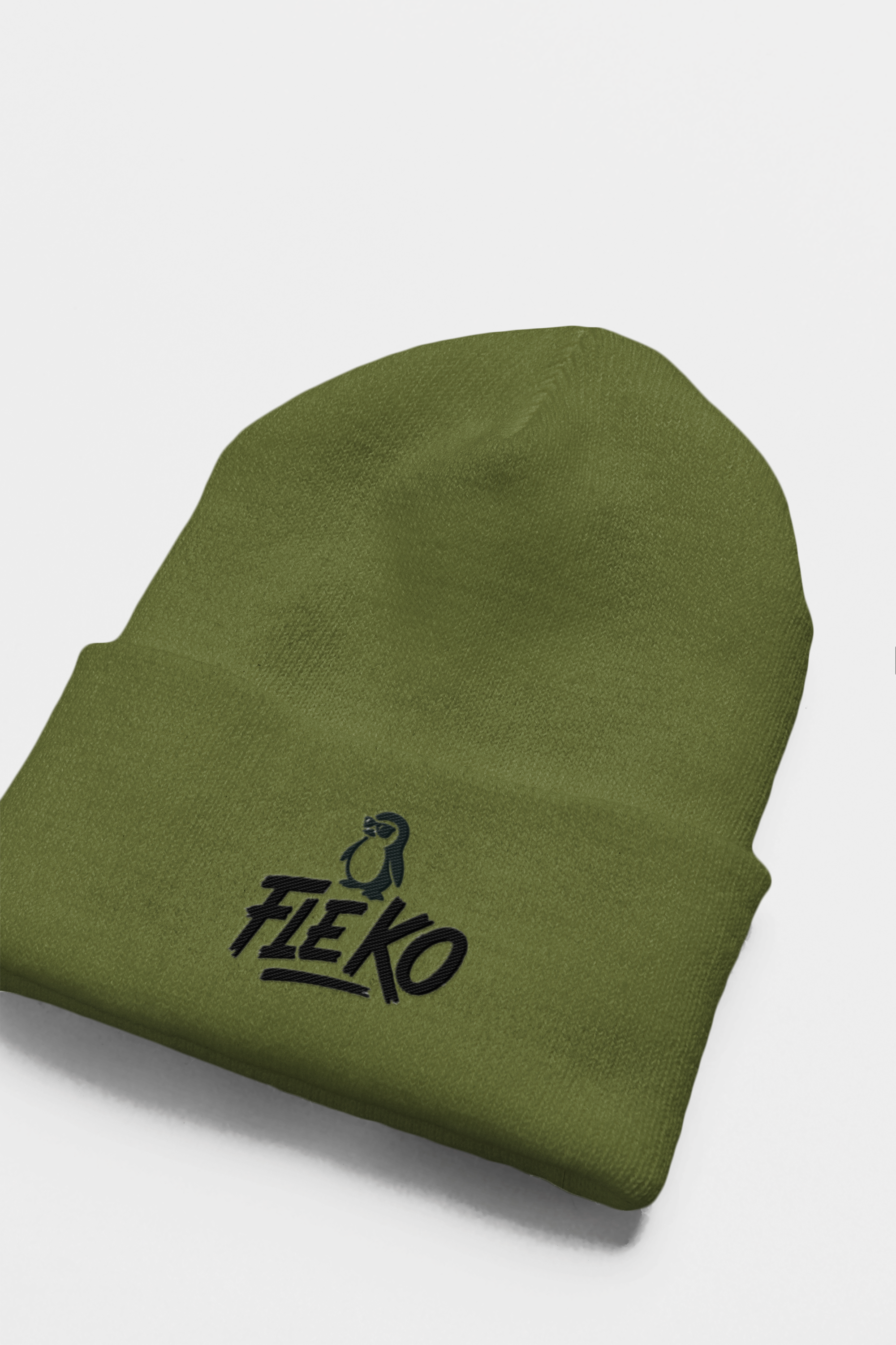 Fle-Ko Embroidered Green Beanie