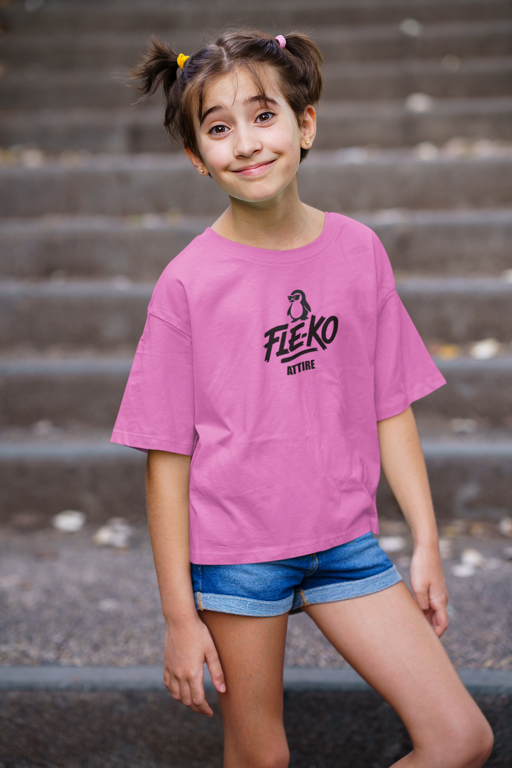 Kids Fle-Ko Attire Vibrant Cotton Tee