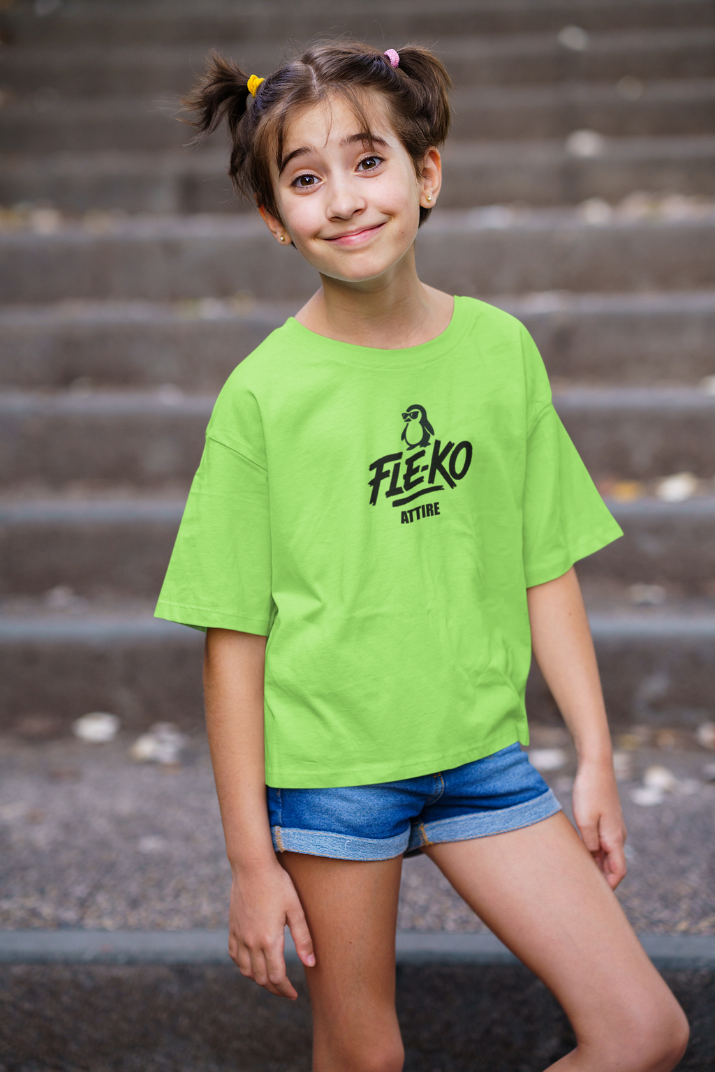 Kids Fle-Ko Attire Vibrant Cotton Tee