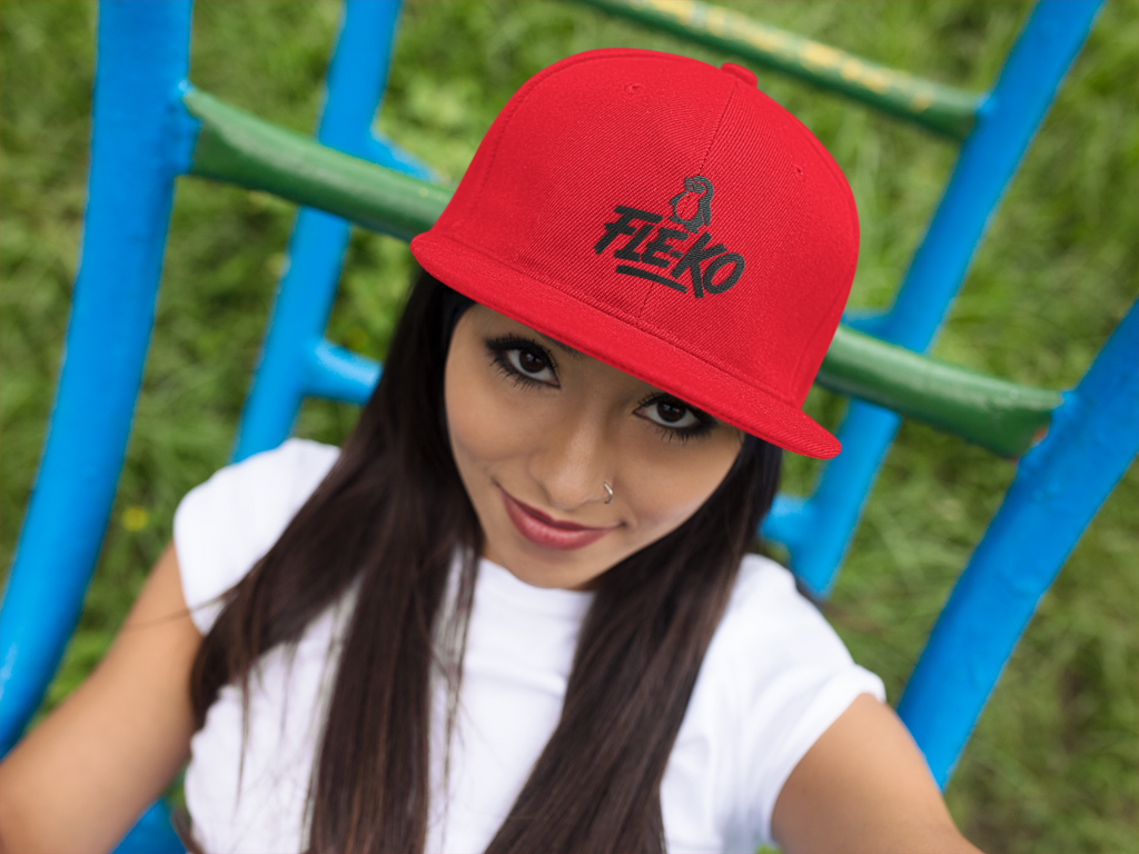 Fle-Ko Red Flat Bill Cap