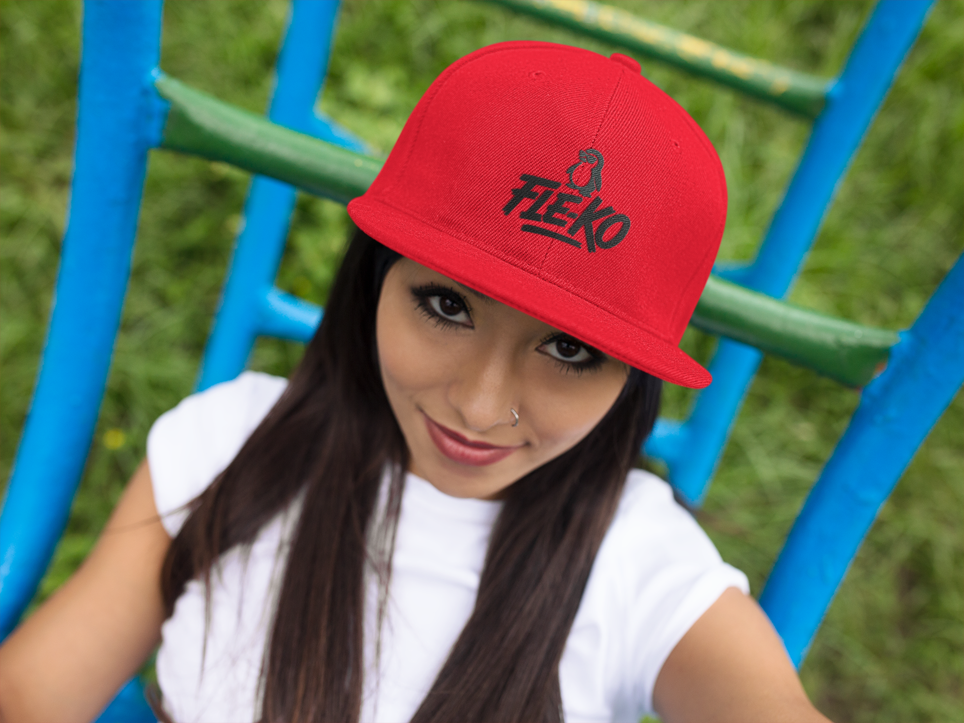 Fle-Ko Red Flat Bill Cap